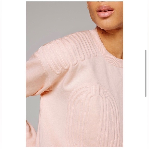 IVY PARK by Beyoncé 04 Corded Sweatshirt Blush Pink XS - Picture 3 of 10